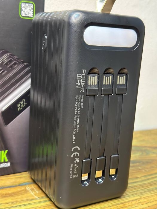Павербанк 80000 mah портативне зарядне повербанк повербенк power bank