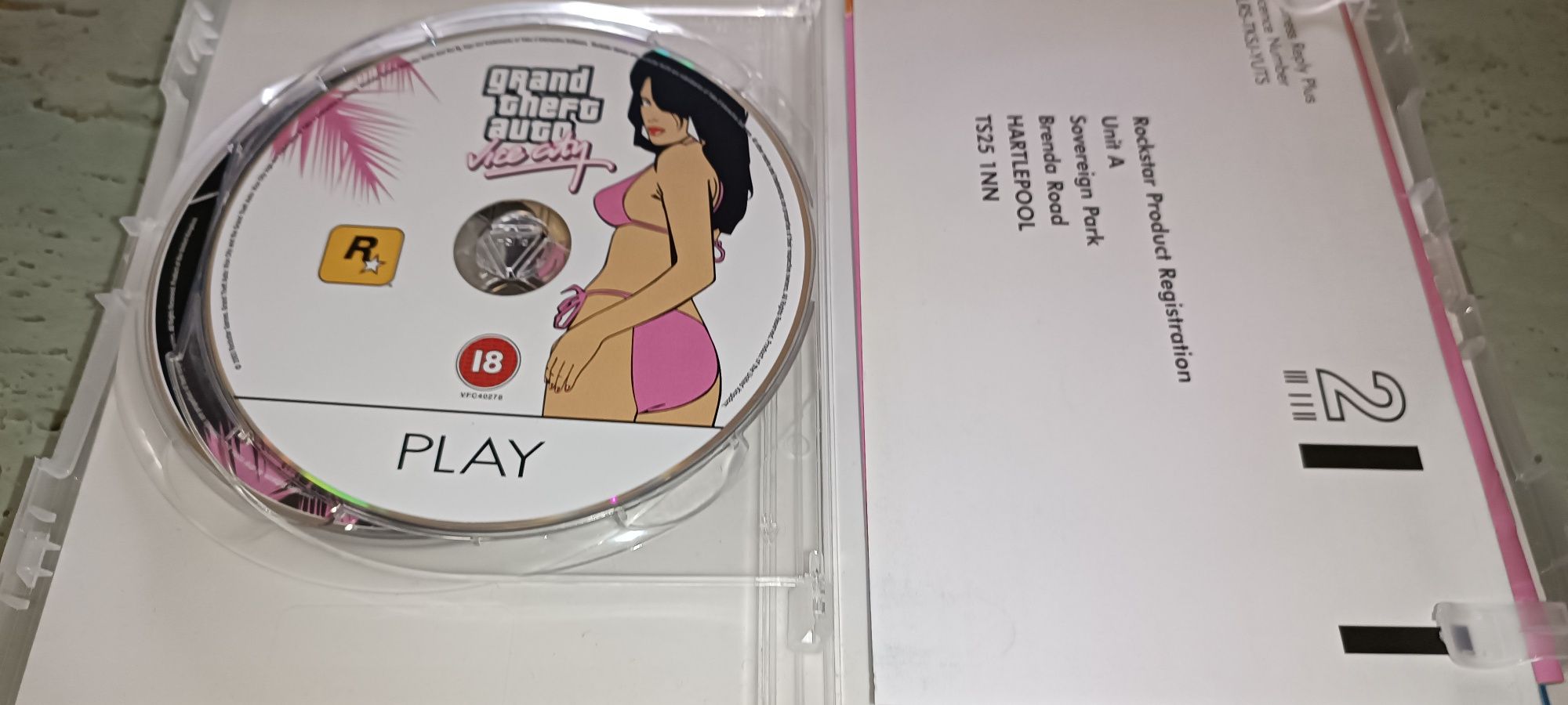 Grand Theft Auto GTA - Vice City PC - 2 discos com pôster e manual