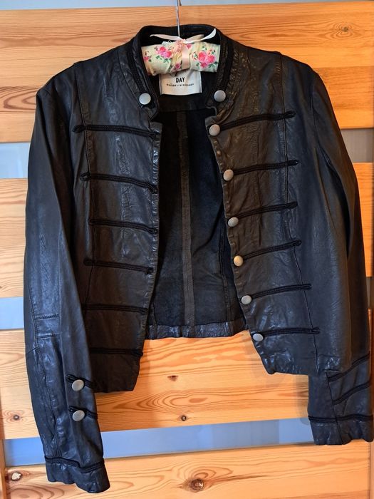 DAY BIRGER MIKKELSEN skórzana ramoneska czekoladowy brąz r. 40-42