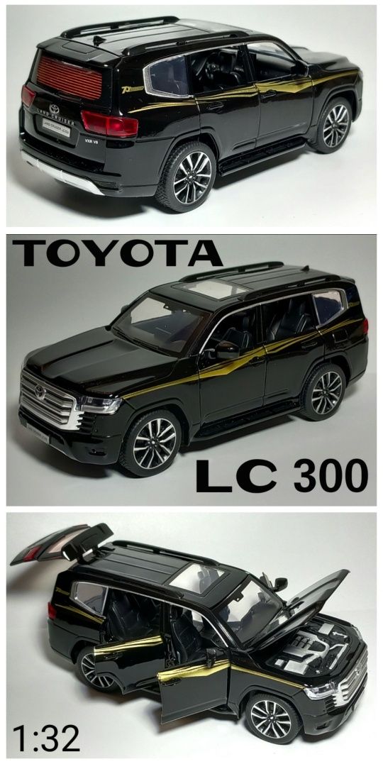Модель авто Тойота Прадо масштабна колекційна Toyota PRADO LC300 RAV4