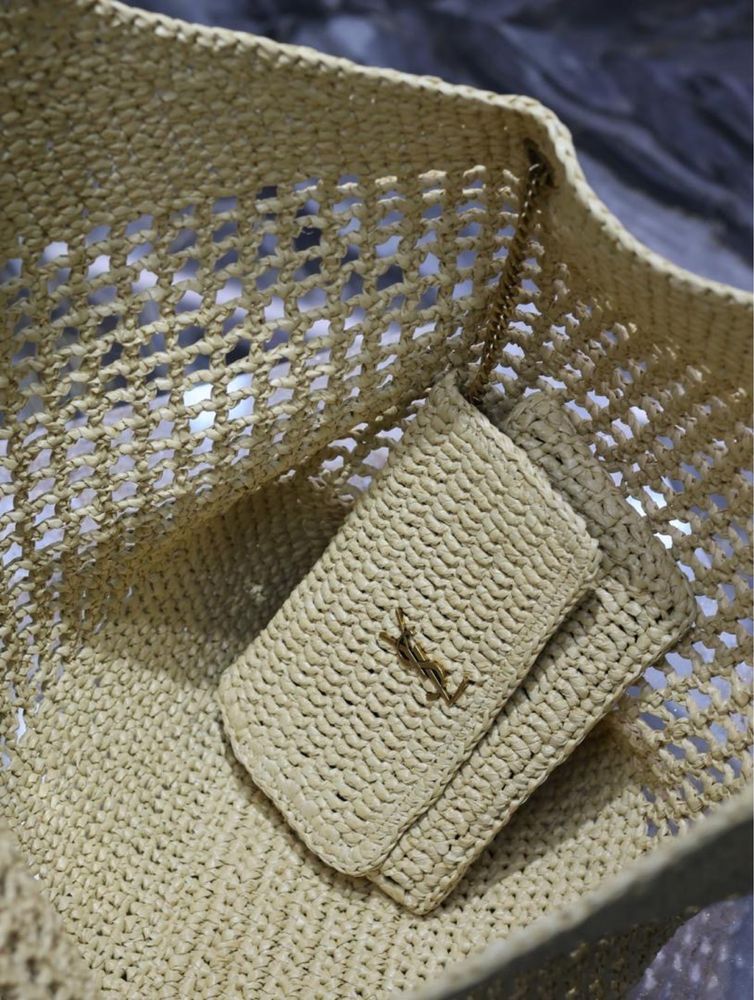 Torebka Icare YSL Raffia Neutral
