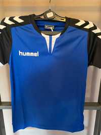 Kosuzlka Sportowa Hummel niebieska z czarnym rękawem 116