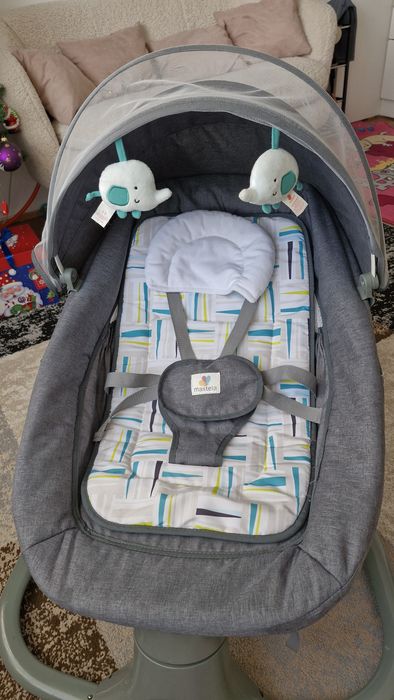 Крісло гойдалка mastela, мобільний центр, шизлонг для немовлят