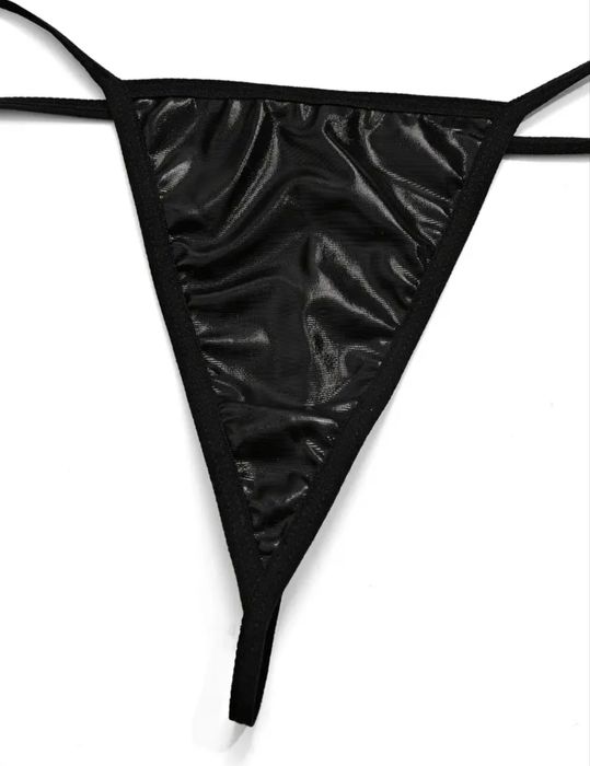 Latexowa sukienka plus stringi rozm L/XL