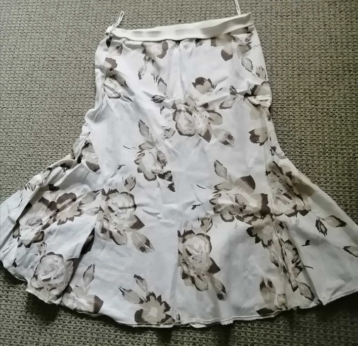 Lniana spódnica w bdb stanie