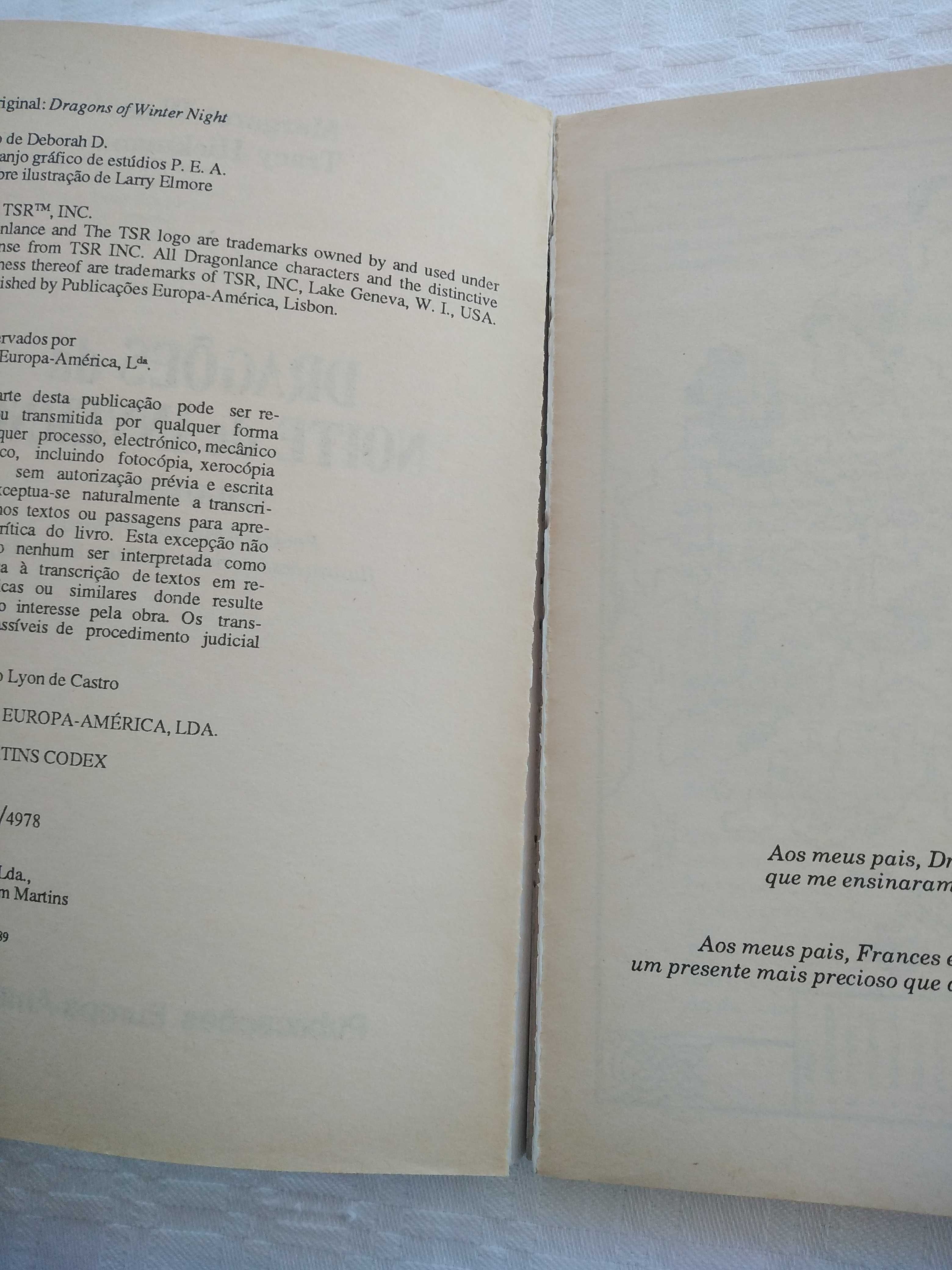 Livro Coleção Dragonlance Volume 1