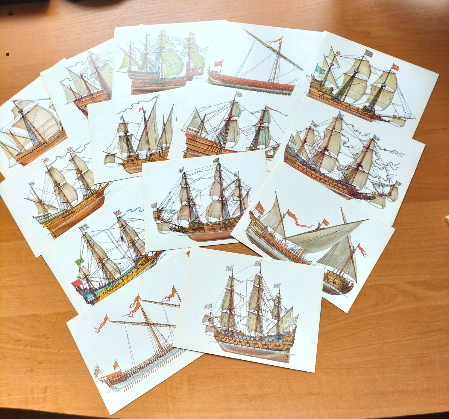 История корабля набор открыток 32 шт 150 гр