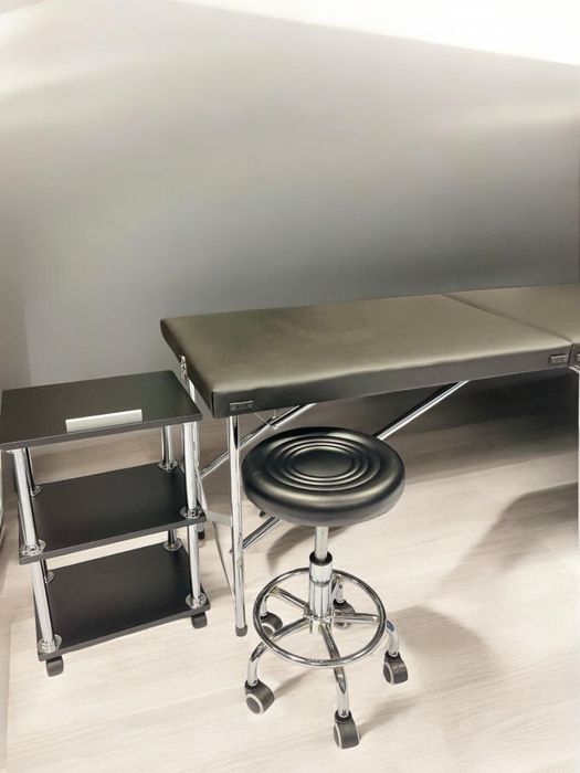 Комплект ВИГІДНО‼️Кушетка косметологічна №54еко-шкіра+етажерка+стілець