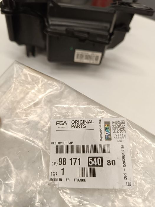 NOVO Depósito Aditivo FAP PEUGEOT