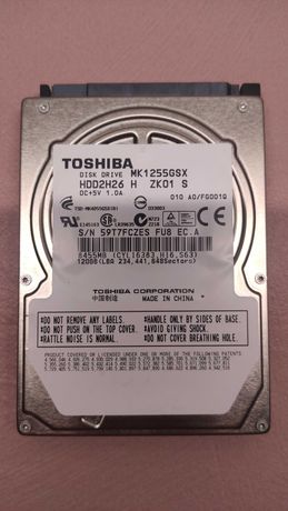 Dysk Toshiba 120GB SATA 2,5" MK1255GSX IGŁA!