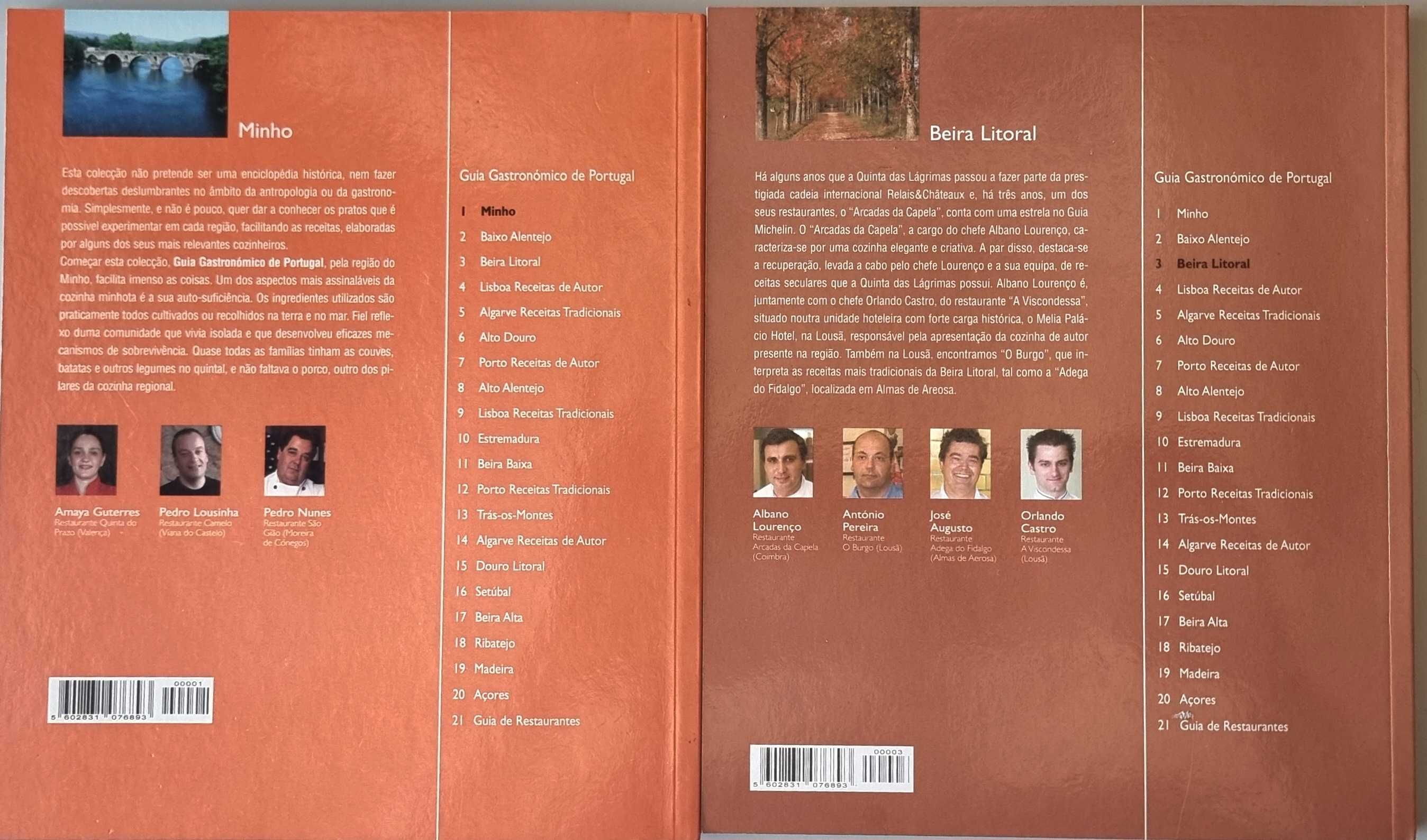 Guia Gastronómico de Portugal (9 volumes)