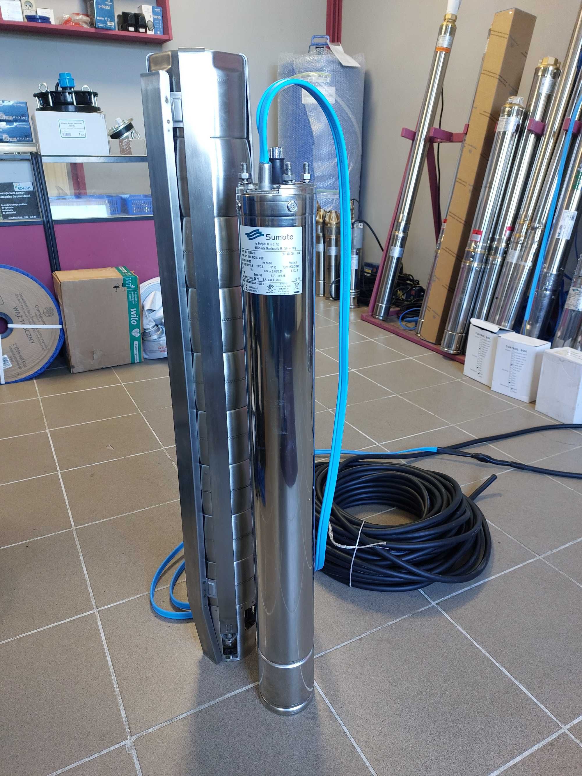 Pompa głębinowa 7,5kW/380V (wydajność 42m3/h)