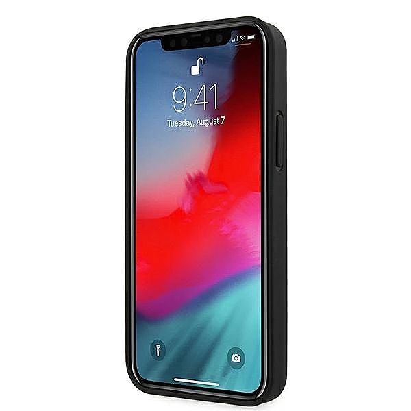 Etui Mercedes Strap Line na iPhone 12 mini - czarne