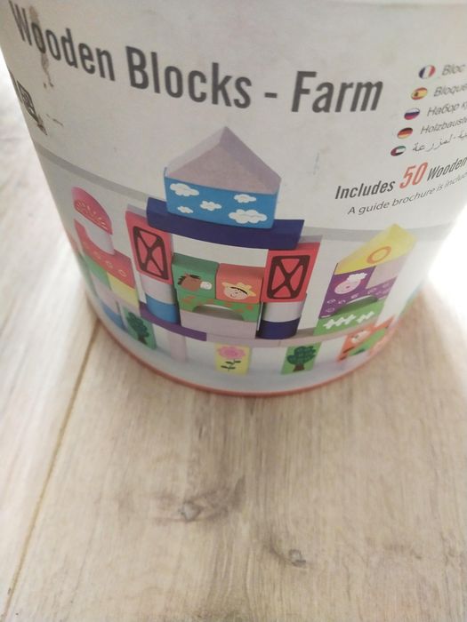Конструктор дерев'яний Wooden Blocks-Farm Viga Toys
