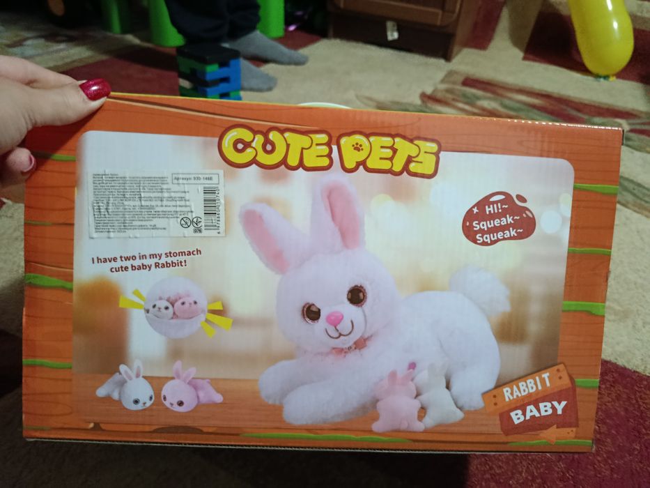 Інтерактивна зайка домашній улюбленець