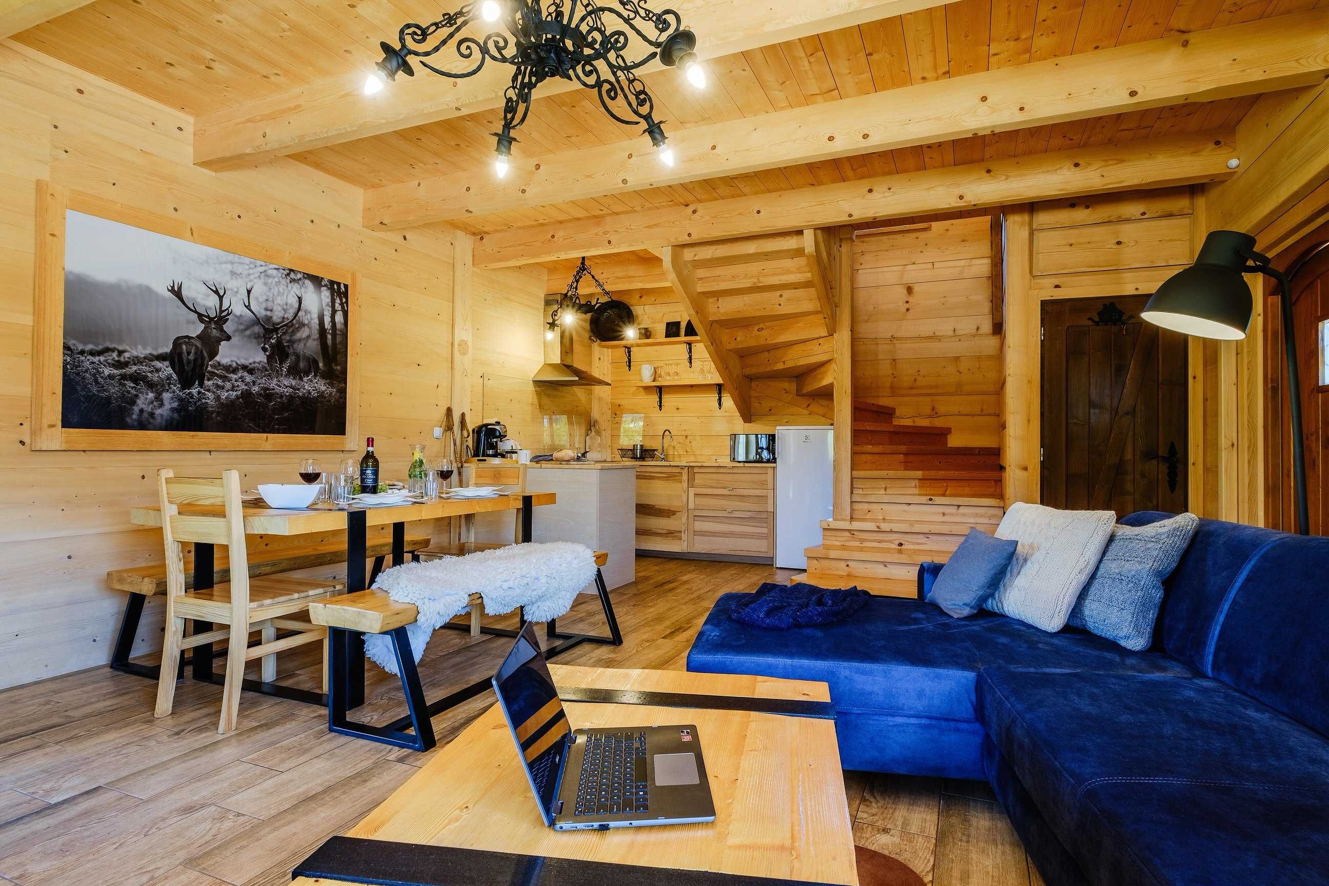 Domek w górach 8 , 10 osobowy jacuzzi, sauna, kominek