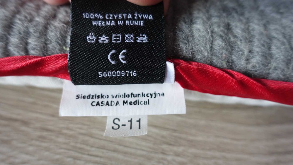 CASADA mata wełniana siedzisko rehabilitacyjne