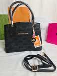 Torba damska czarna michael kors torebka brelok mk