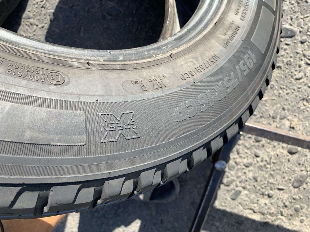 Шини 195/75 16СР Michelin літо 2023р 8/7,6мм