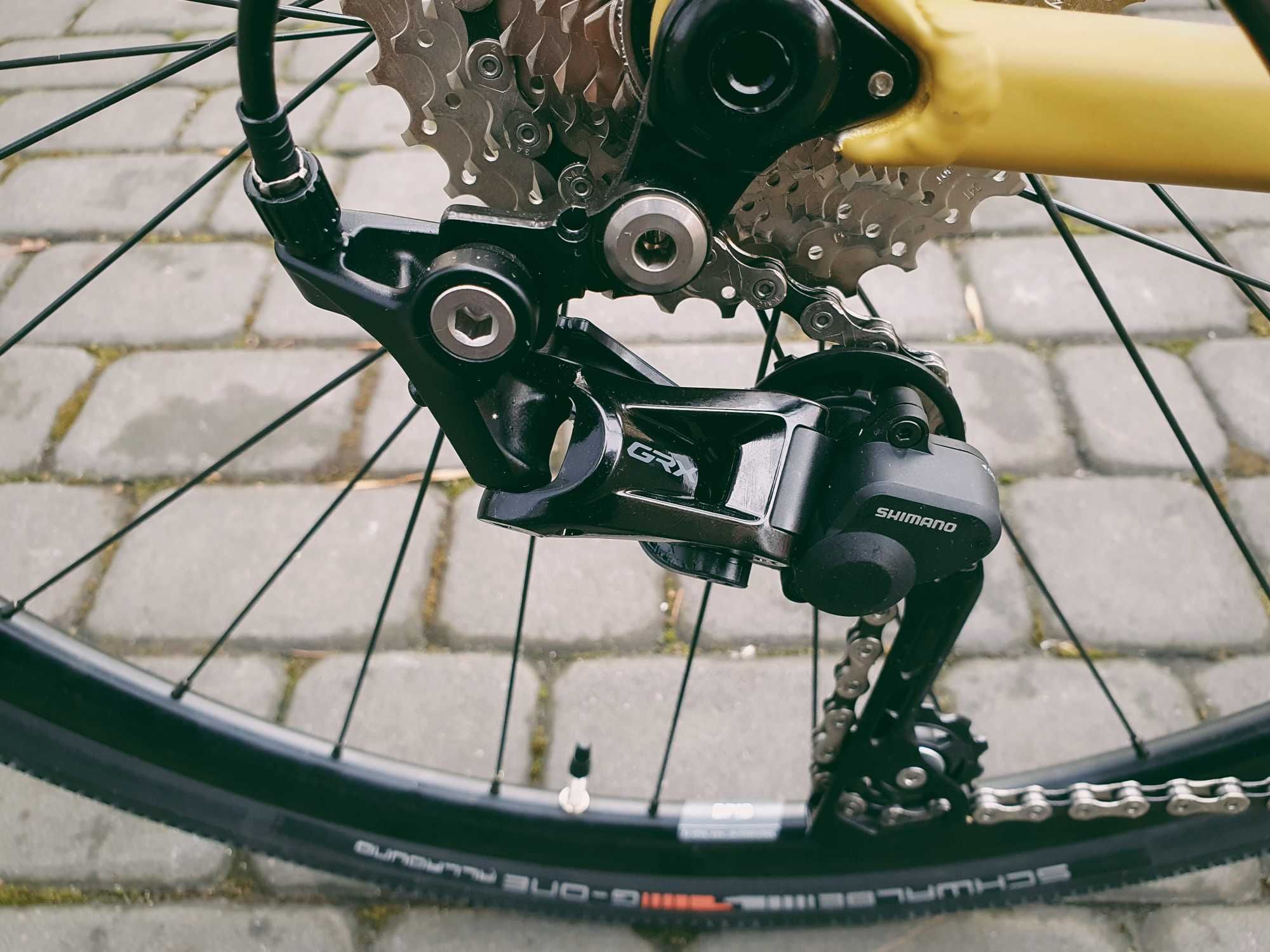 Romet Aspre 2.0, żółty, rozm. 48, 54, 56, gravel, shimano grx, 2024