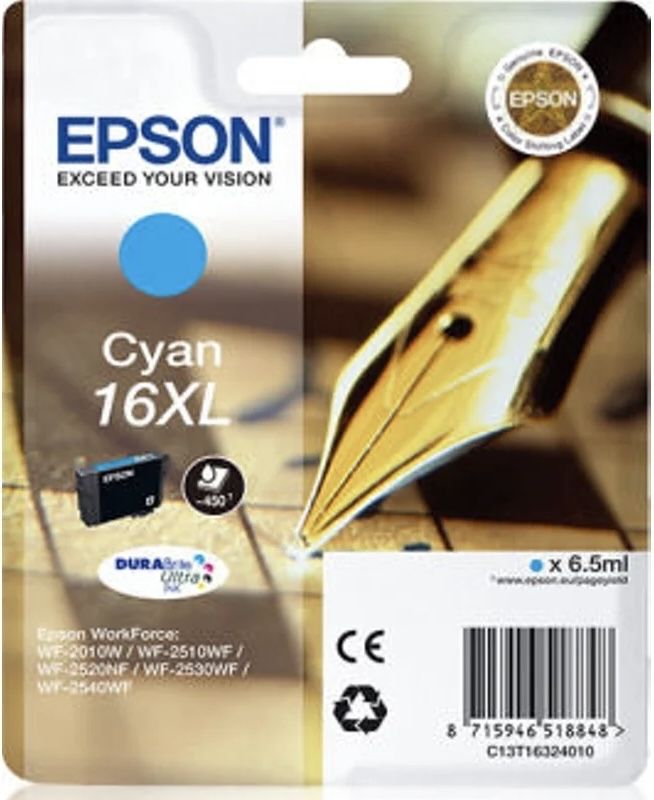 Tinteiros 16XL EPSON NOVOS.  Preto ou Azul ou Magenta