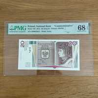 20zł Długosz PMG68 EPQ banknot kolekcjonerski NBP PWPW
