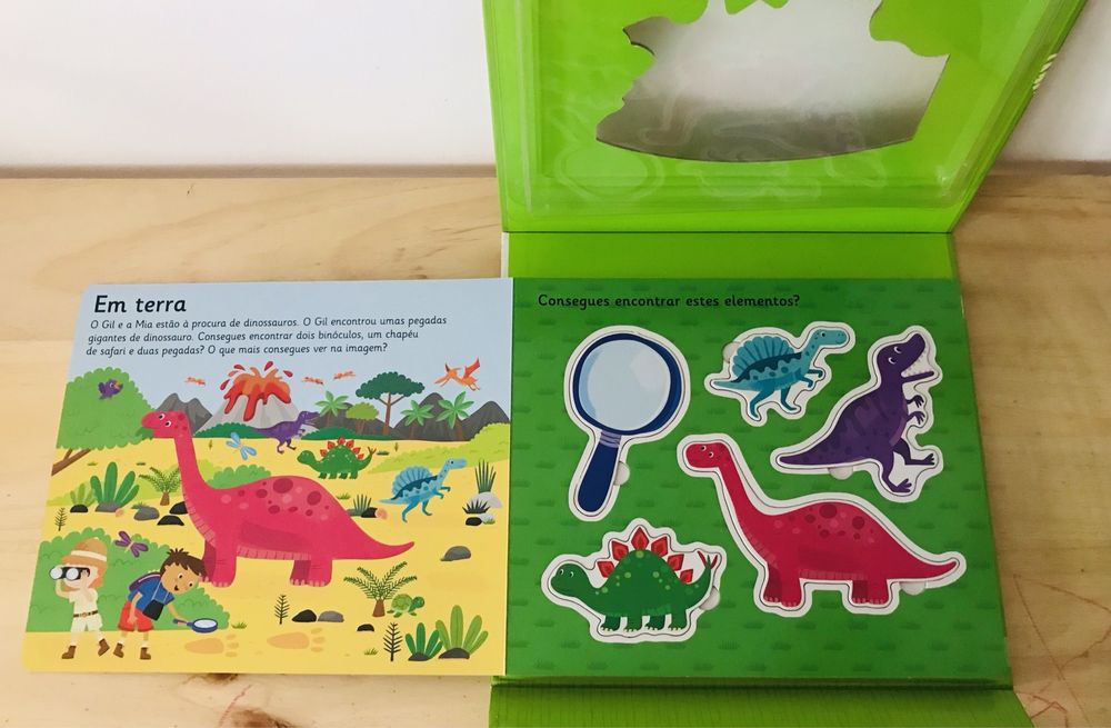 Livro Dinossauros - Peças Destacáveis