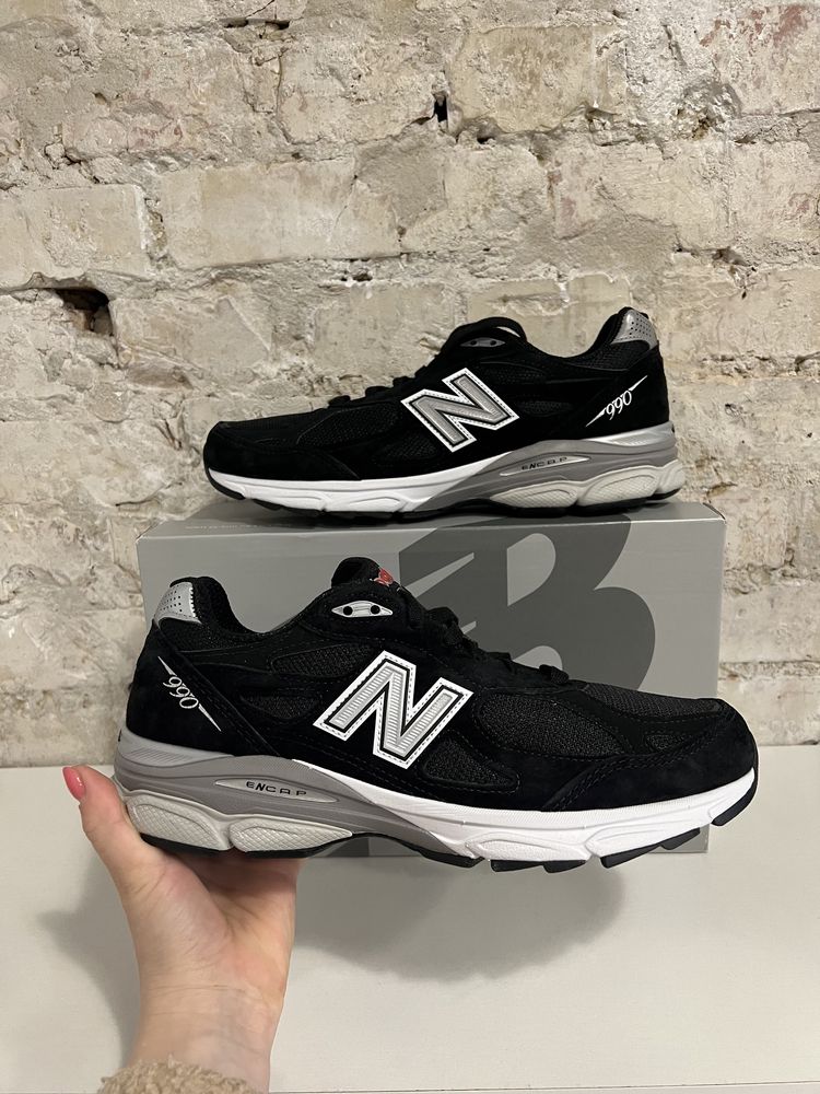 Кроссовки New Balance 990v3 черные оригинал новые черные