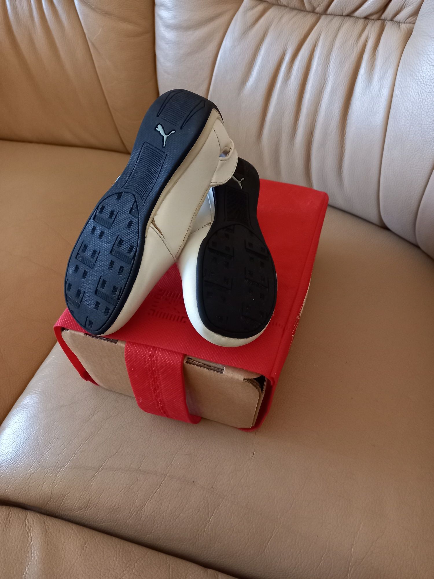 Orginalne Puma Espera Glitter Skórzane r.25 Balerinki dziewczęce Nowe