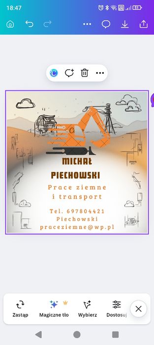 Usługi minikoparką i transport wywrotką 3.5t