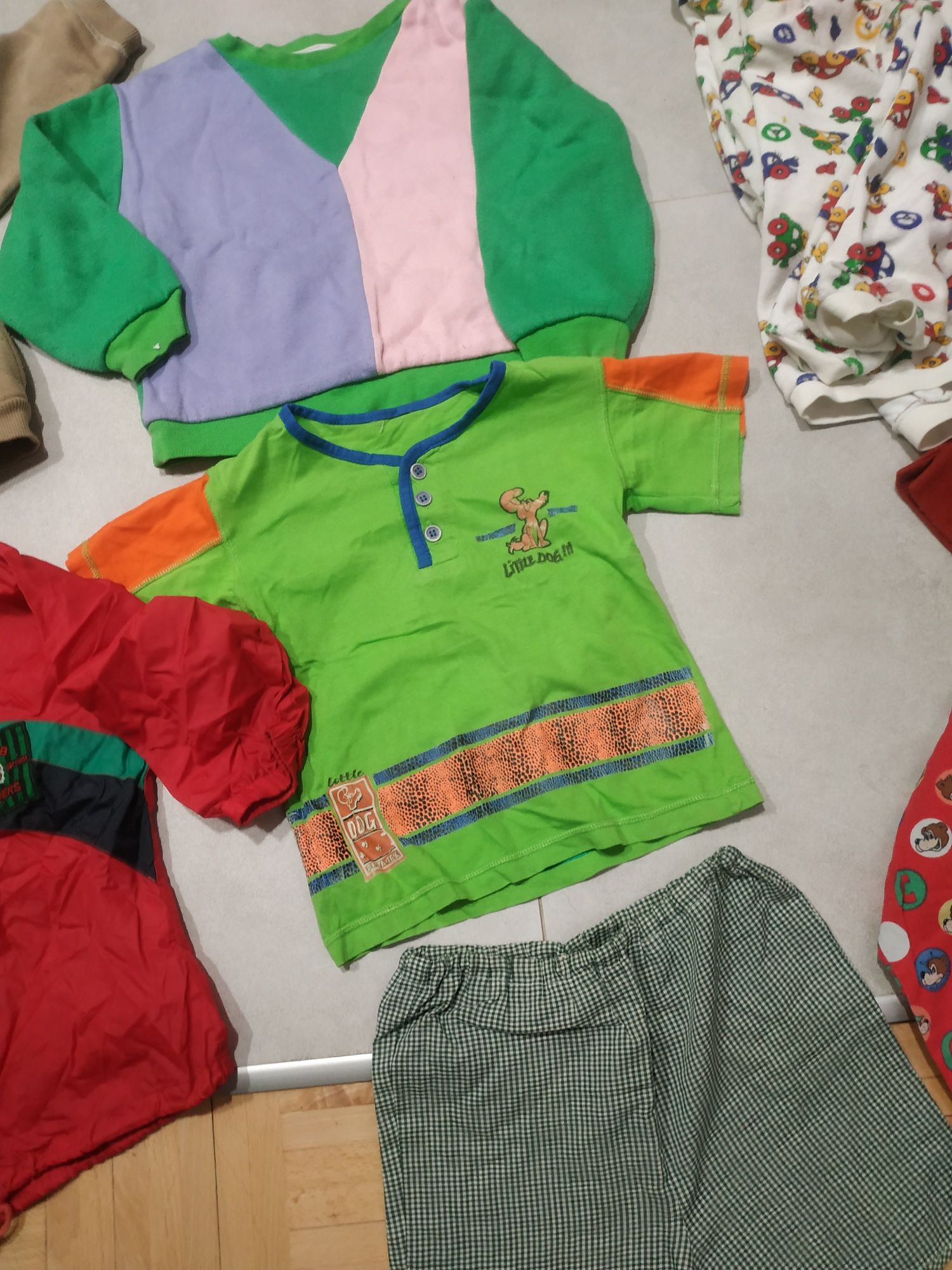 Bluza, kurtka i inne 9 szt.ubranka dla chlopca 102-110 cm.