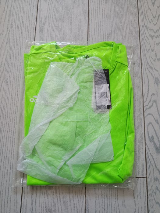 Nowa! Oryginalna Adidas koszulka piłkarska M męska limonkowa (181)