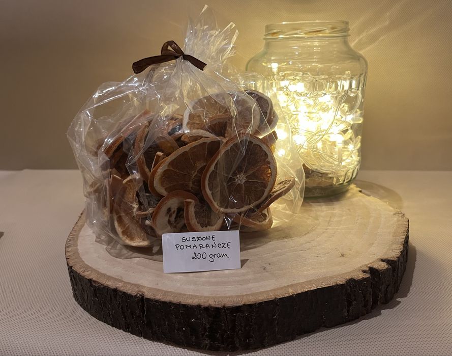 Suszone pomarańcze domowej produkcji 200 gram