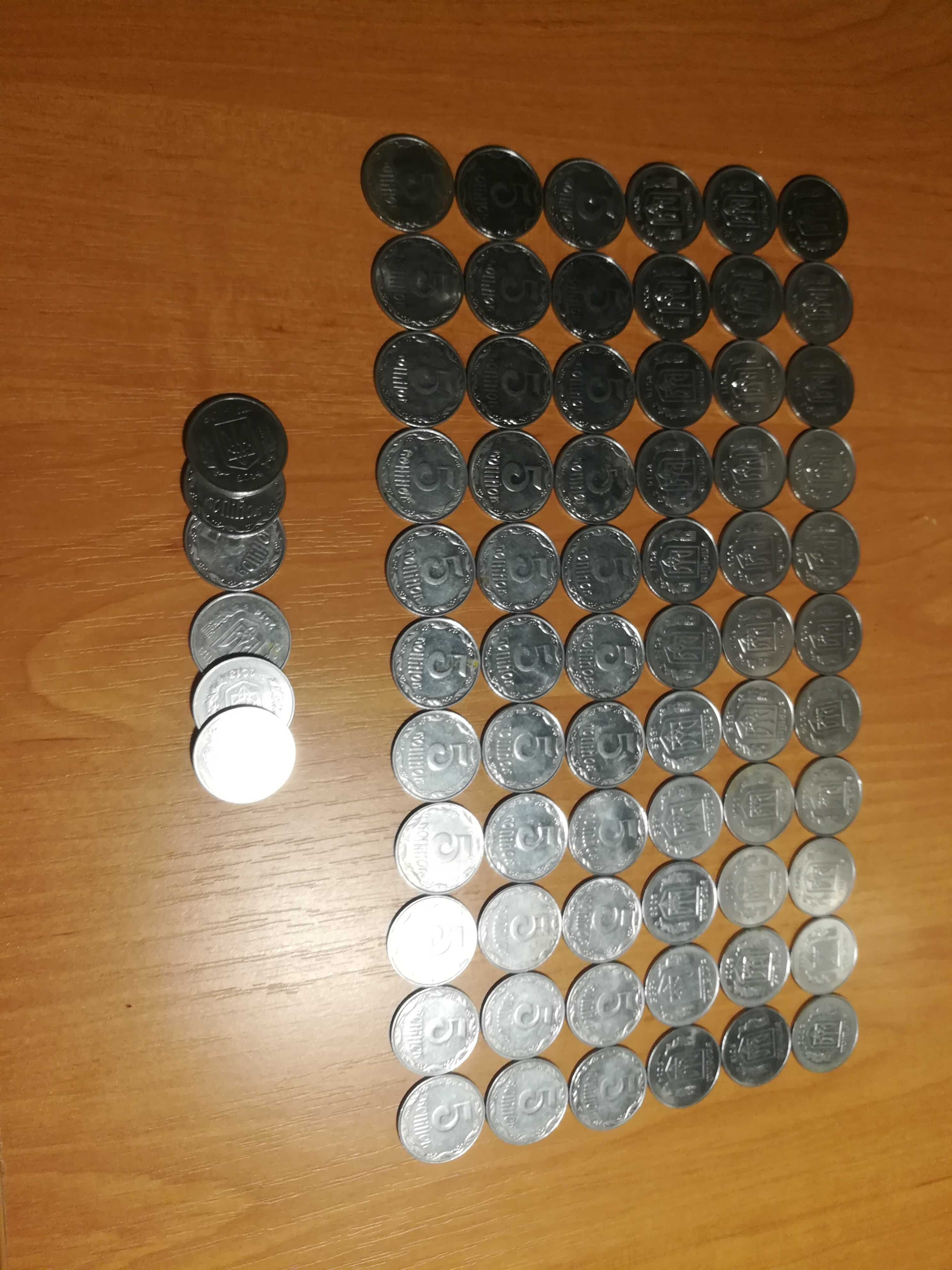 Монеты 5 копеек 1992-2015 год
