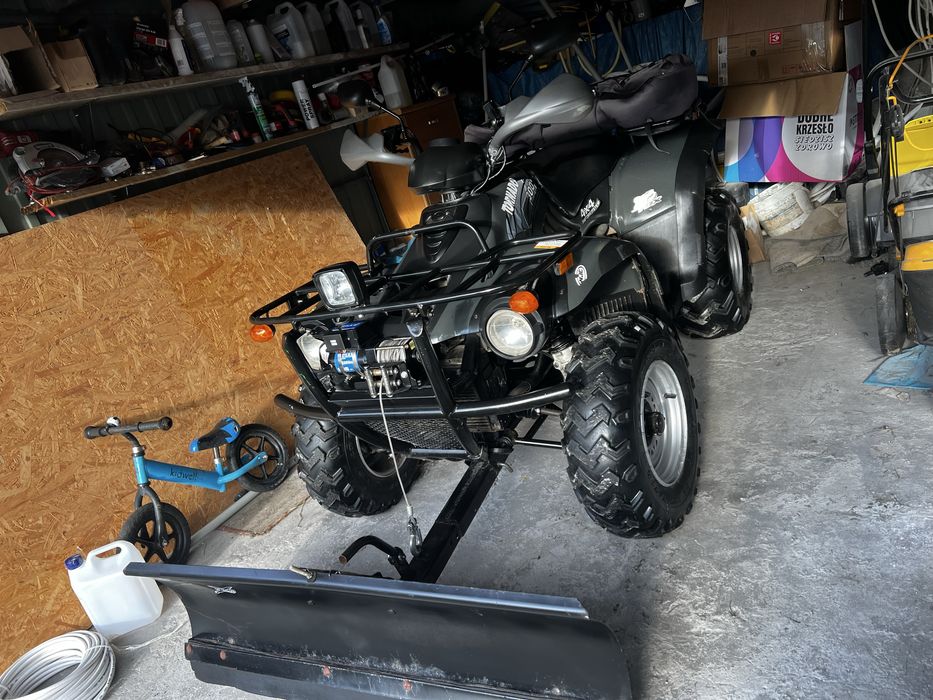 Quad linhai tornado 300 4x4 pług homologacja