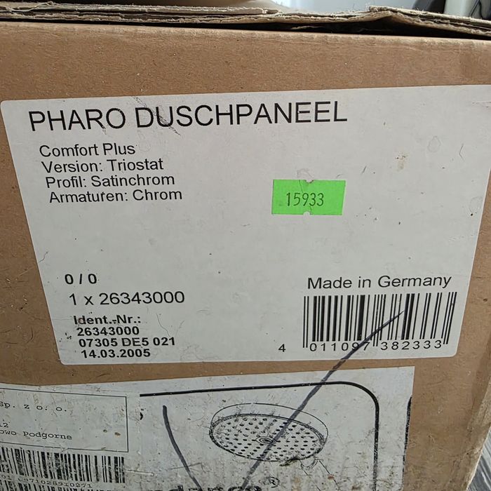 Panel prysznicowy Hansgrohe Pharo Comfort Plus