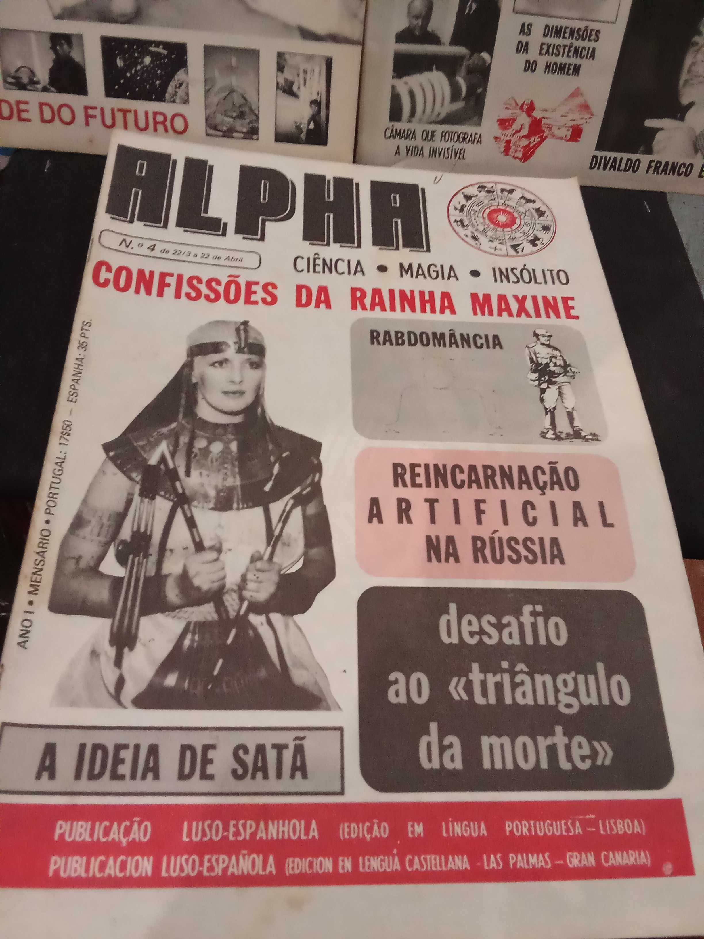 Revistas Alpha - Ciência, Magia, Insólito 3 Unidades