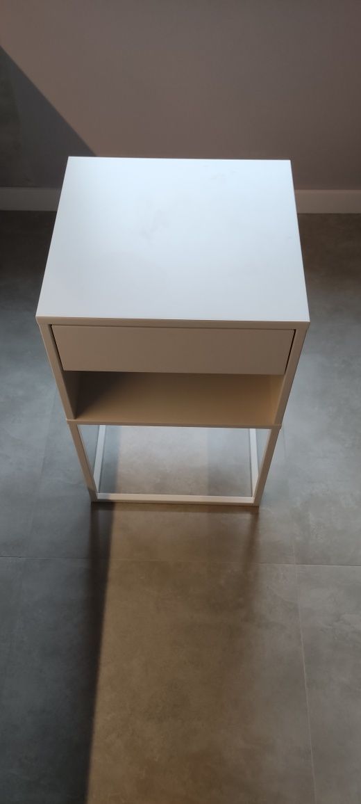 2szt szafka nocna biała IKEA VIKAHAMMER