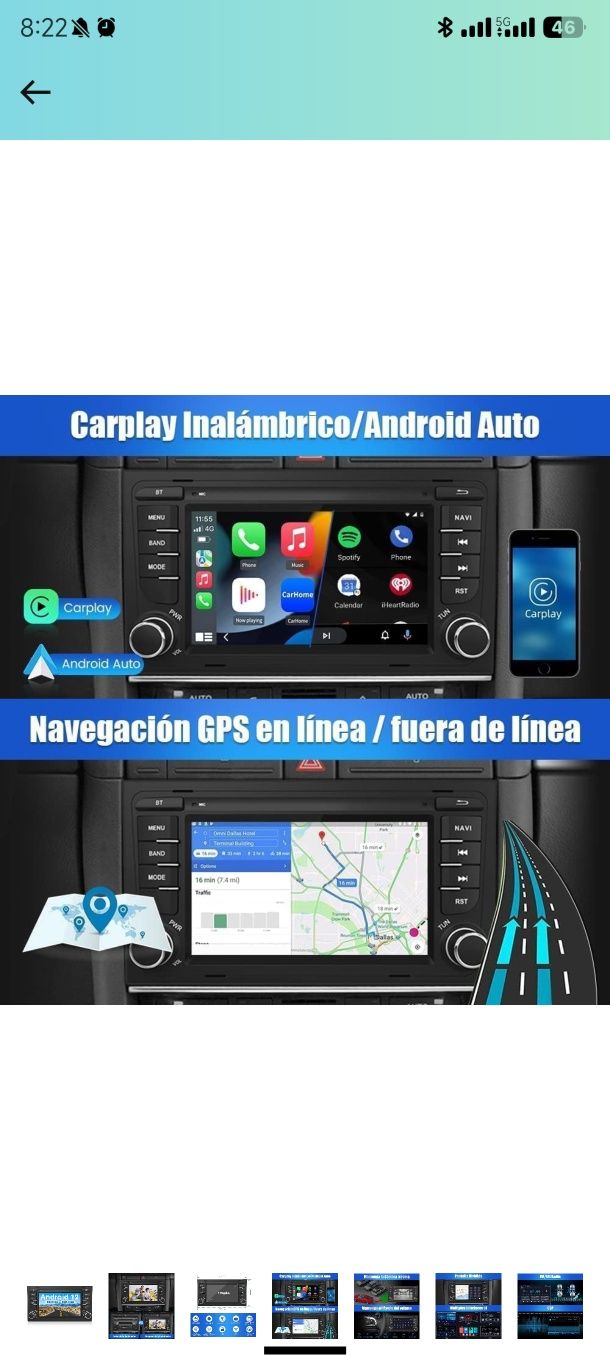 Radio android para carro