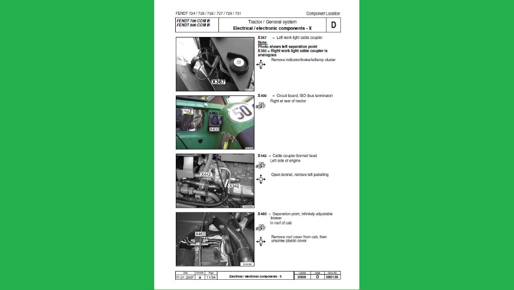 Fendt Favorit 700/800 Vario COM III instrukcja napraw