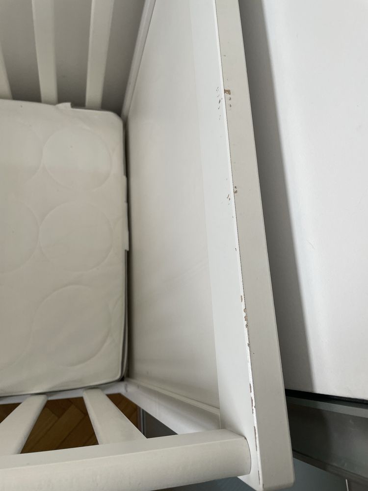 Łóżeczko Ikea Sundvik 120x60 białe Łóżko dla dziecka