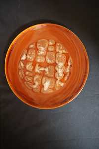 Talerz  patera ceramiczna porcelit Pruszków. Bruk Lata 70 b052707