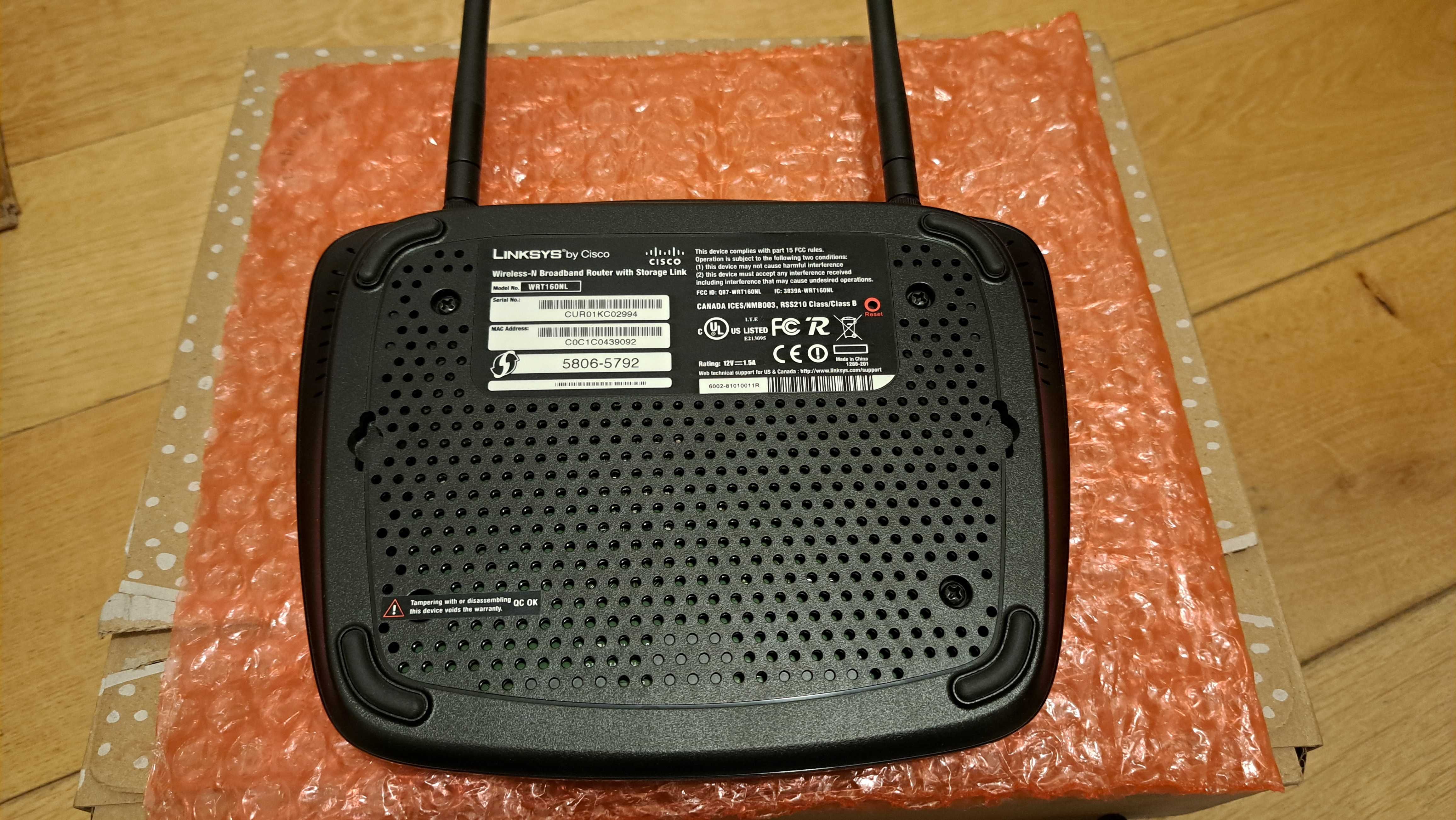 Linksys WRT160NL, Multi Router, 1xWAN 4xLAN, USB, Netia, Orange, UPC