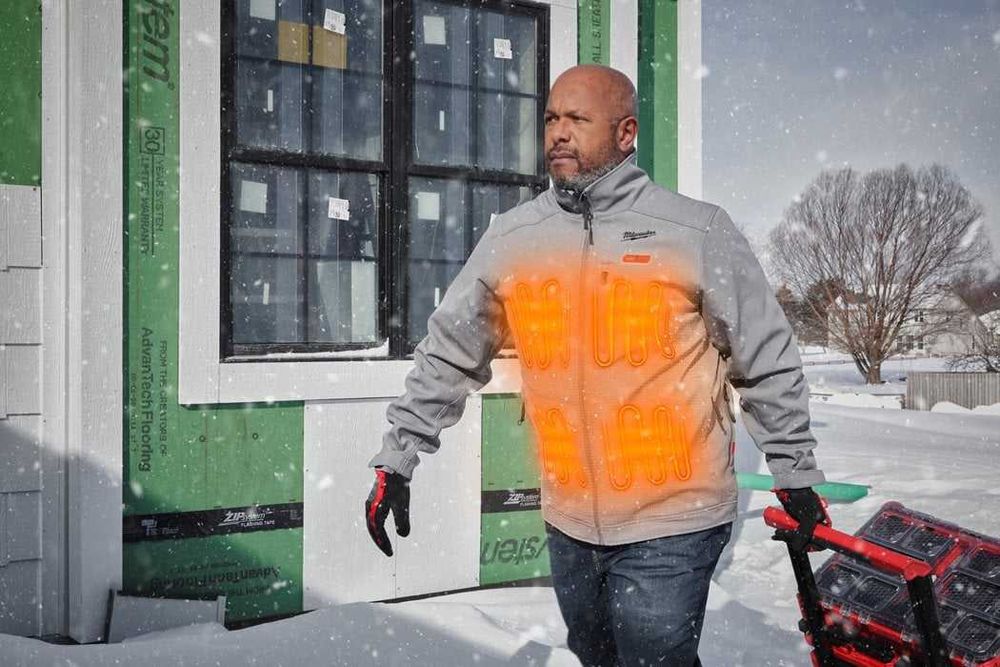 Kurtka podgrzewana 12V Milwaukee - szara i czerwona