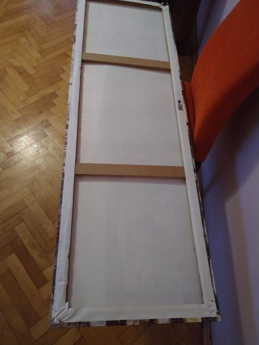 Obraz starowki w kolorze lawendowym45 cm x 140 cm