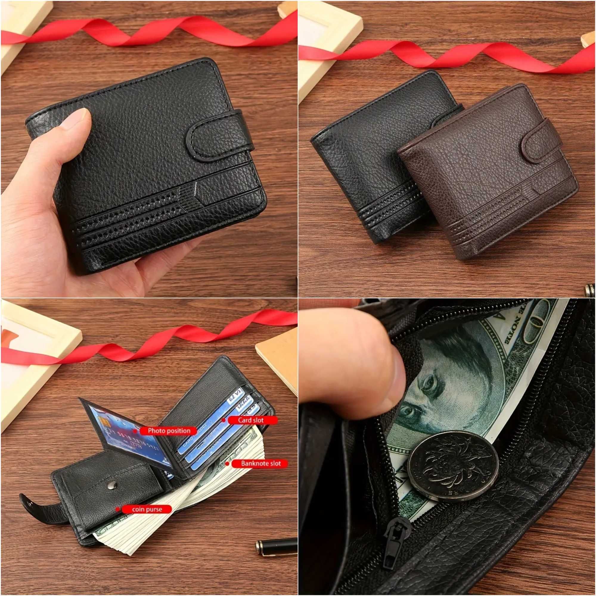 Carteiras de bolso em pele, para homem. Novas.