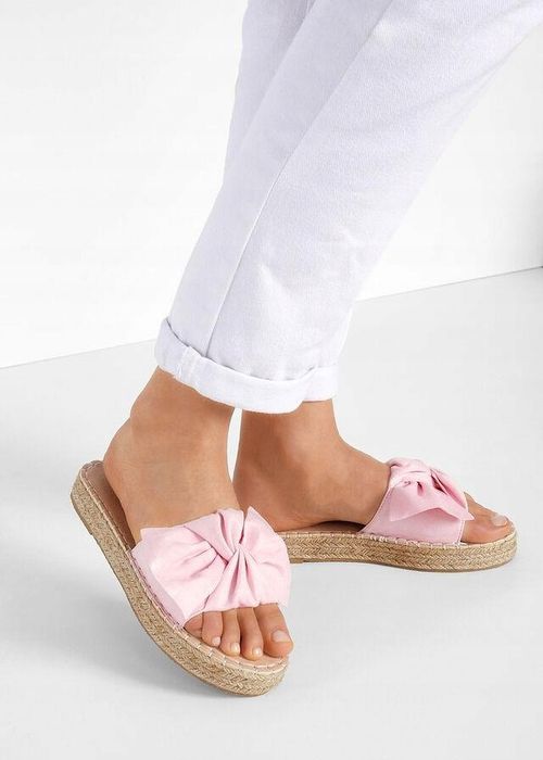 B.P.C klapki na korku różowe ^37