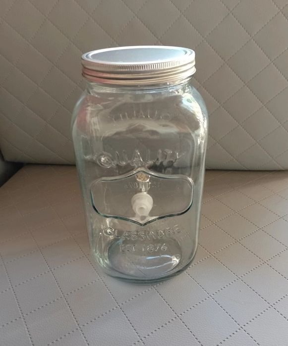 Duży pojemny słój dzban z kranikiem na wodę 3,5 litra