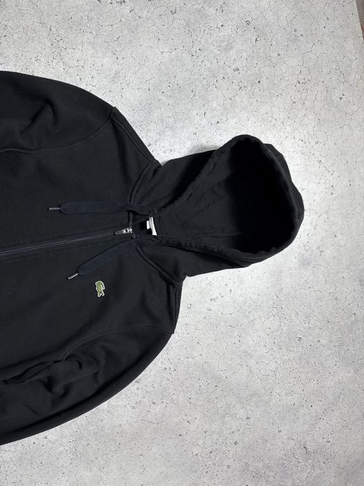 Как Новая Кофта Зип Худи Lacoste Оригинал Черная Размер S
