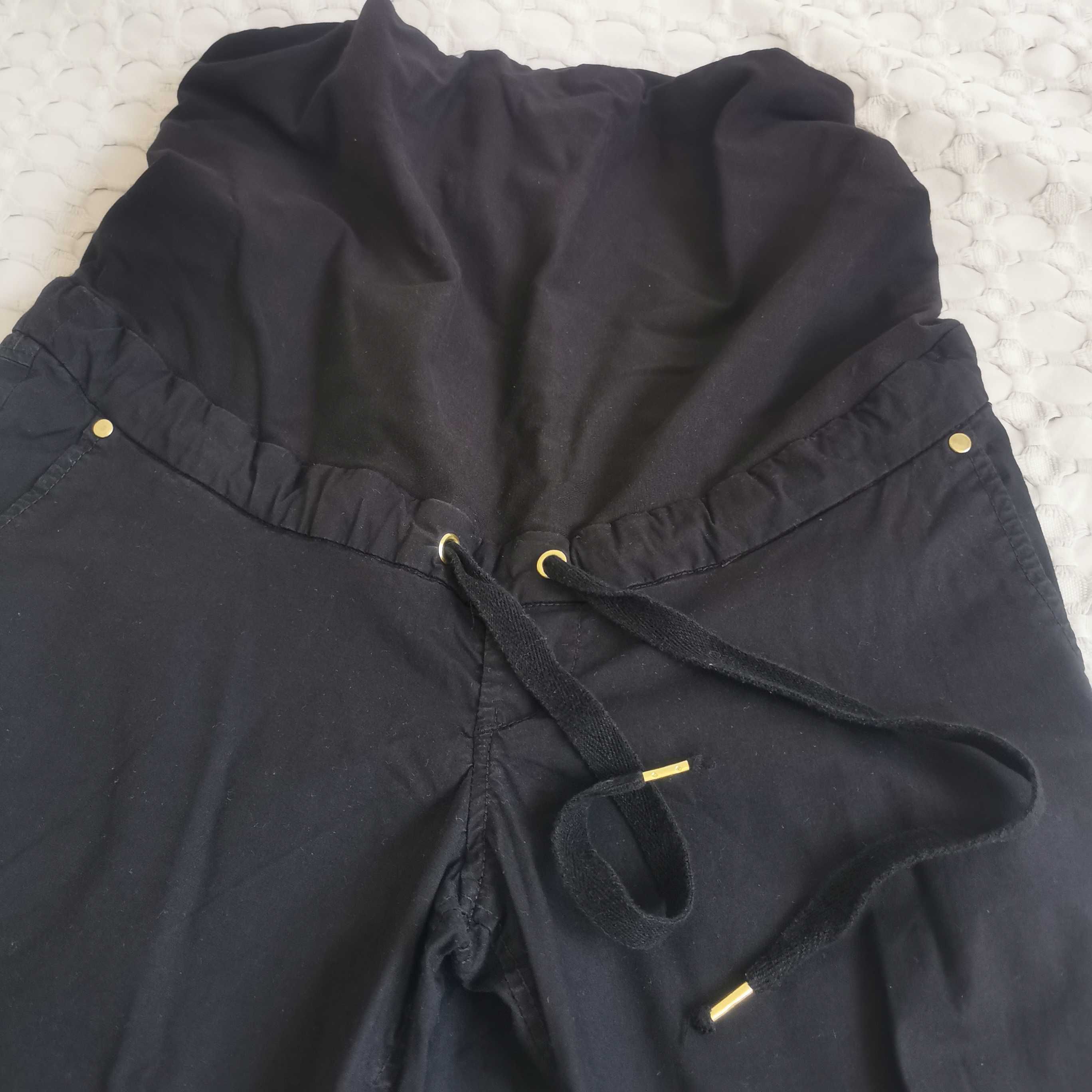Spodnie ciążowe czarne H&M MAMA, rozm. 36